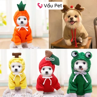 Áo Cho Chó Mèo Hoodie Cosplay - Quần Áo Cho Chó Poodle, Con, Lớn, Mèo, Thú Cưng Vẩu Pet Shop