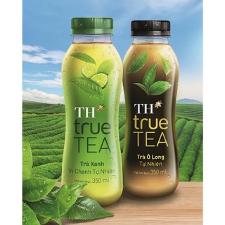 6 chai trà xanh của TH TRUE TEA 350ml