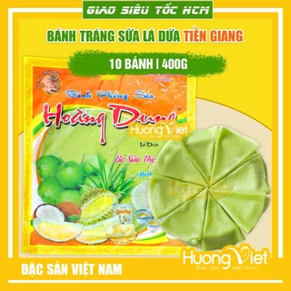 Bánh tráng sữa Hoàng Dung lá dứa 400g, bánh phồng sữa miền tây