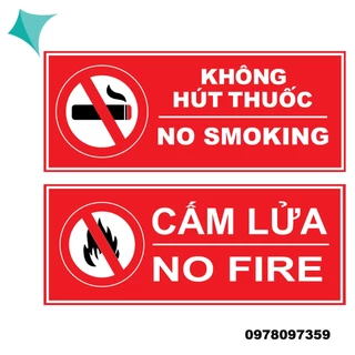 Bảng cấm lửa NO FIRE bảng fomex