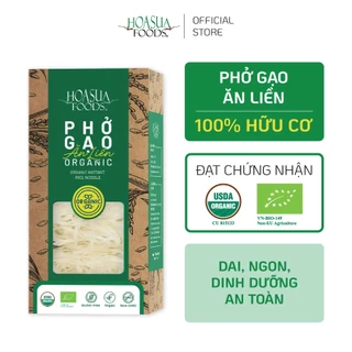 Phở gạo ăn liền hữu cơ HOA SUA FOODS 360g - dai, ngon, an toàn, 100% organic