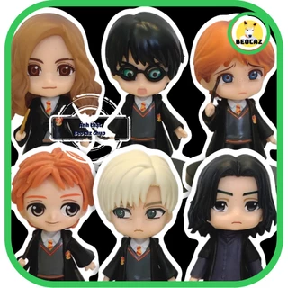 Mô Hình Harry Potter Hermione Ron dễ thương tiệm đồ chơi Beocaz trang trí trưng bày Luna Braco Severus mẫu Unoff