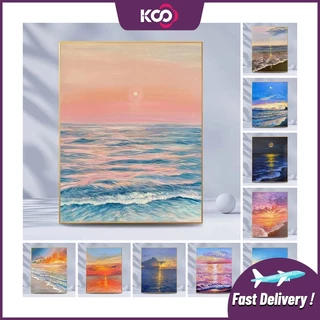 Bộ Tranh Đính Đá 5D Tự Làm 30x40cm / 40x50cm Hình Phong Cảnh Trang Trí Nhà Cửa