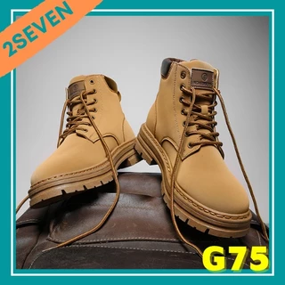 Boots Nam Martin Cao Bồi cổ cao da bóng nâng đế chống nước mẫu mới - 2SEVEN - G75