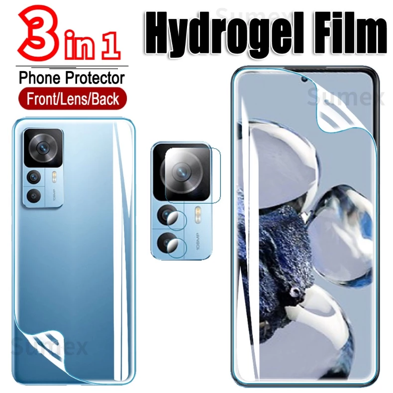 Hydrogel Phim Cho Xiaomi 12T Pro 12 Lite 12s Ultra 5G Bảo Vệ Màn Hình Ốp lưng Gel Phim An Toàn Không Kính Cho Xiaomi12T Xiaomi12 2022