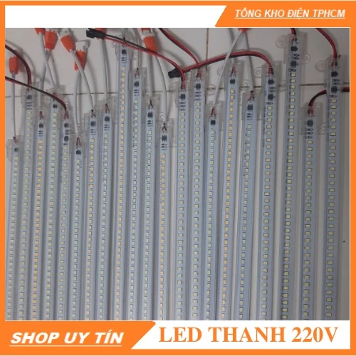 Led Thanh 220v 0.5m,1m Trắng - Vàng chip SAMSUNG Siêu Sáng