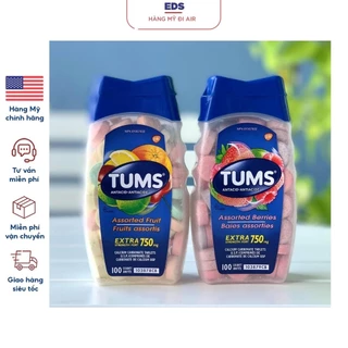 Viên nhai giảm đau dạ dày date 2028 Tums Antacid - EDS Hàng Mỹ