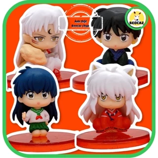 Mô hình Inuyasha  Sesshomaru Kagome Miroku Khuyển dạ xoa an toàn bền màu Unoff Tiệm đồ chơi Beocaz chibi quà tặng cute