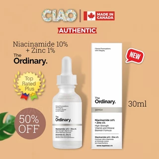 The Ordinary Niacinamide 10% + Zinc 1%, Serum Tinh Chất Giảm Mụn Se Khít Lỗ Chân Lông