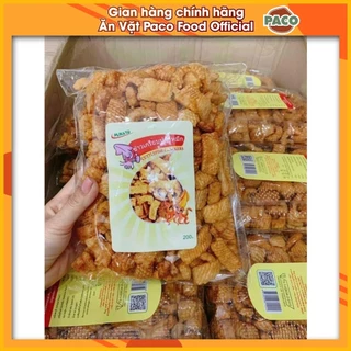 Bánh tráng ABI snack mực thái cay loại bim bim mực cay siêu ngon gói 200g thực phẩm và đồ uống