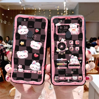 Ốp lưng Oppo F5 / F5 Youth / F7 / F7 Youth gấu, đồng hồ dễ thương cute giá rẻ