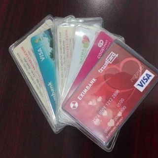 #Tiện dụng# (Set 10) Túi đựng thẻ căn cước, visa, thẻ ngân hàng, card .. chống gập, nhăn, chống thấm nước-tránh thất lạc