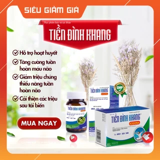 Giảm rối loạn tiền đình - Tiền Đình Khang - Hộp 30 viên & hộp 60 viên