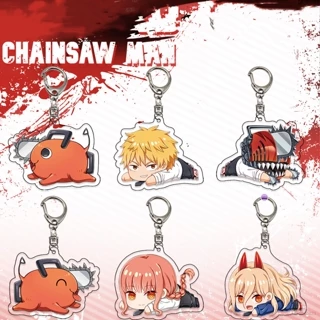 Móc Chìa Khóa Hình Nhân Vật Chainsaw Man NS3 Bằng Acrylic Dễ Thương