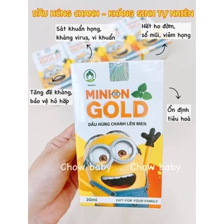 Siro húng chanh minion gold cho bé