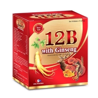 Viên uống Multivitamin tổng hợp Vitamin 12B With Ginseng Hộp 100 viên giúp bồi bổ cơ thể tăng cường đề kháng