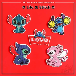 ☸ Sticker Ủi Thêu Hình Nhân Vật Hoạt Hình Lilo & Stitch ☸ 1 Sticker Ủi Thêu Hình Huy Hiệu