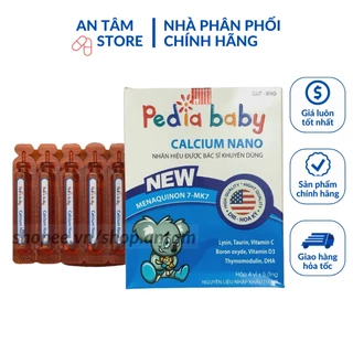 Pediababy bổ sung canxi giúp phát triển chiều cao hiệu quả cho bé hộp 20 ống