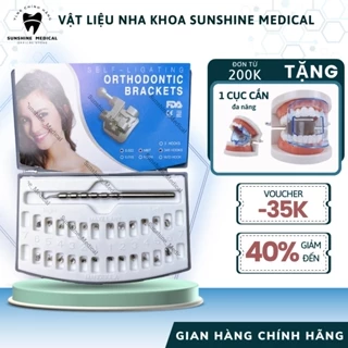 Mắc cài ORTHODONTIC công nghệ mới, mắc cài từ kim loại hỗ trợ niềng răng với thiết kế tự khóa