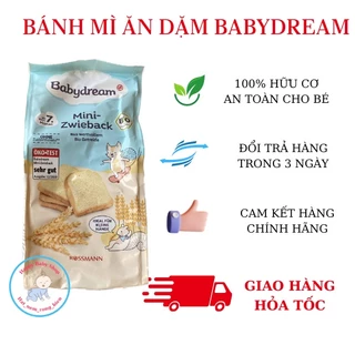 Bánh mì khô hữu cơ Babydream Đức cho bé 7M+ [ date 05/2025]