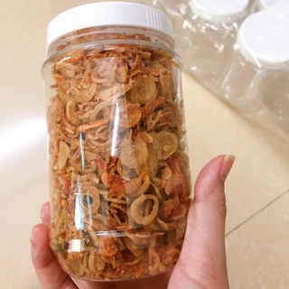 1hủ 180g tép hành phi ăn kèm bánh tráng 18k