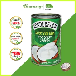 Nước Cốt Dừa WONDERFARM 400ml Lon Tiện Lợi