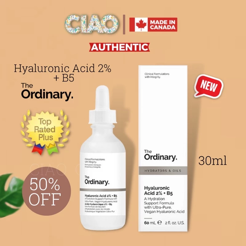 Tinh Chất The Ordinary Cấp Ẩm 2% + B5 30ml / The Ordinary / T.O