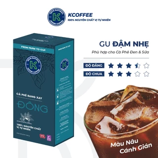 Cà phê rang xay Robusta Arabica K Đông 454g/hộp thương hiệu K Coffee