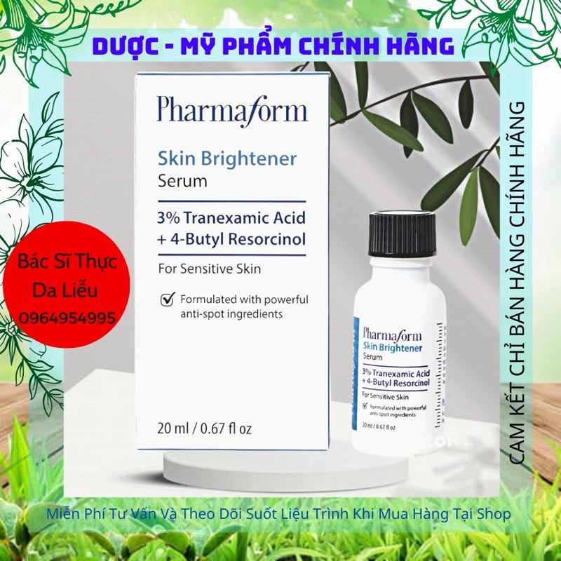 [Chính Hãng] Tinh chất làm sáng da, cải thiện thâm nám PHARMAFORM Skin Brightener Serum 20ml