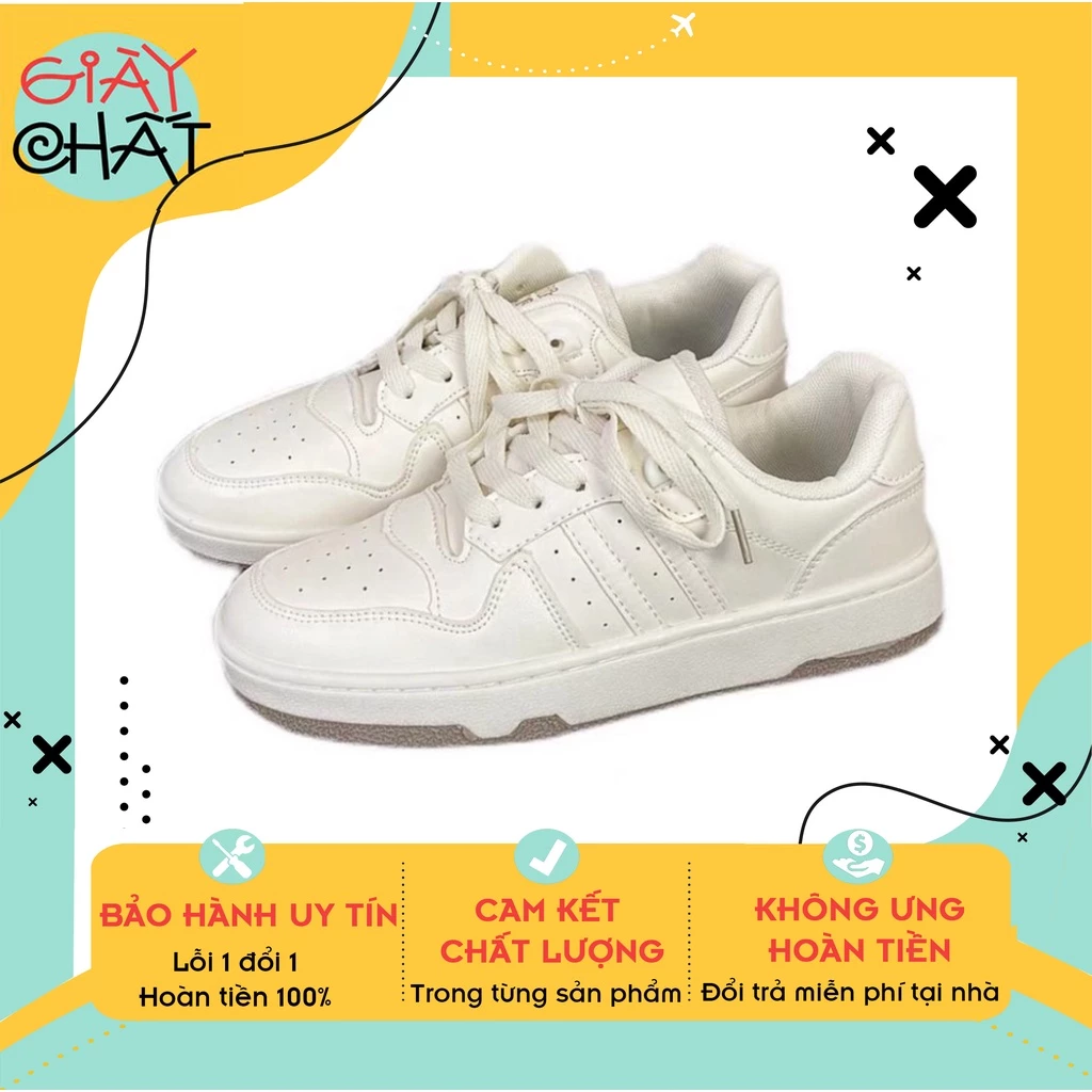 Giày thể thao nữ chất da mềm dáng basic, Giày  Nữ 𝗨𝗹𝘇𝘇𝗮𝗻𝗴 𝗕𝗔́𝗡𝗛 𝗠𝗜̀ 𝗧𝗿𝗲𝗻𝗱𝗶𝗻𝗴 HOT nhất hiện nay phù hợp đi làm đi chơi