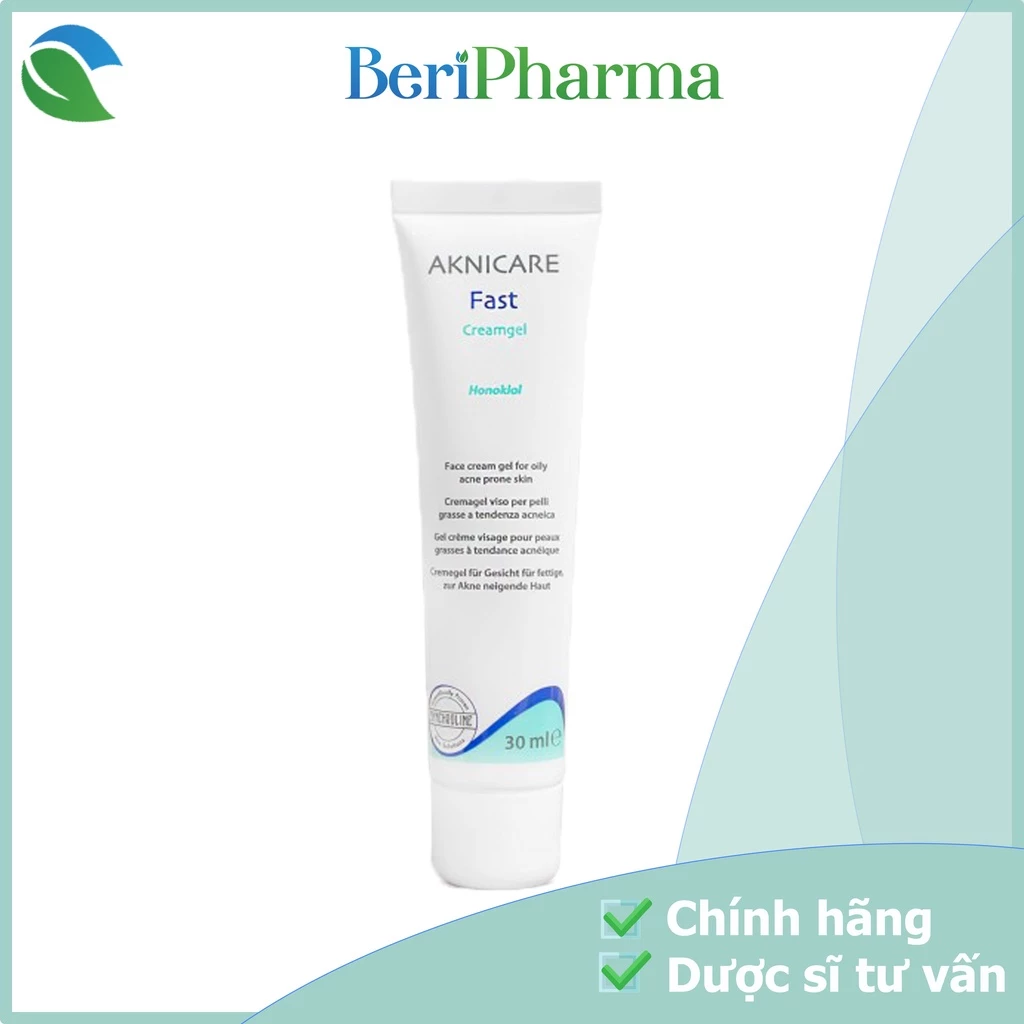 Aknicare Kem Giảm Nhờn Mụn Fast Creamgel 30ml