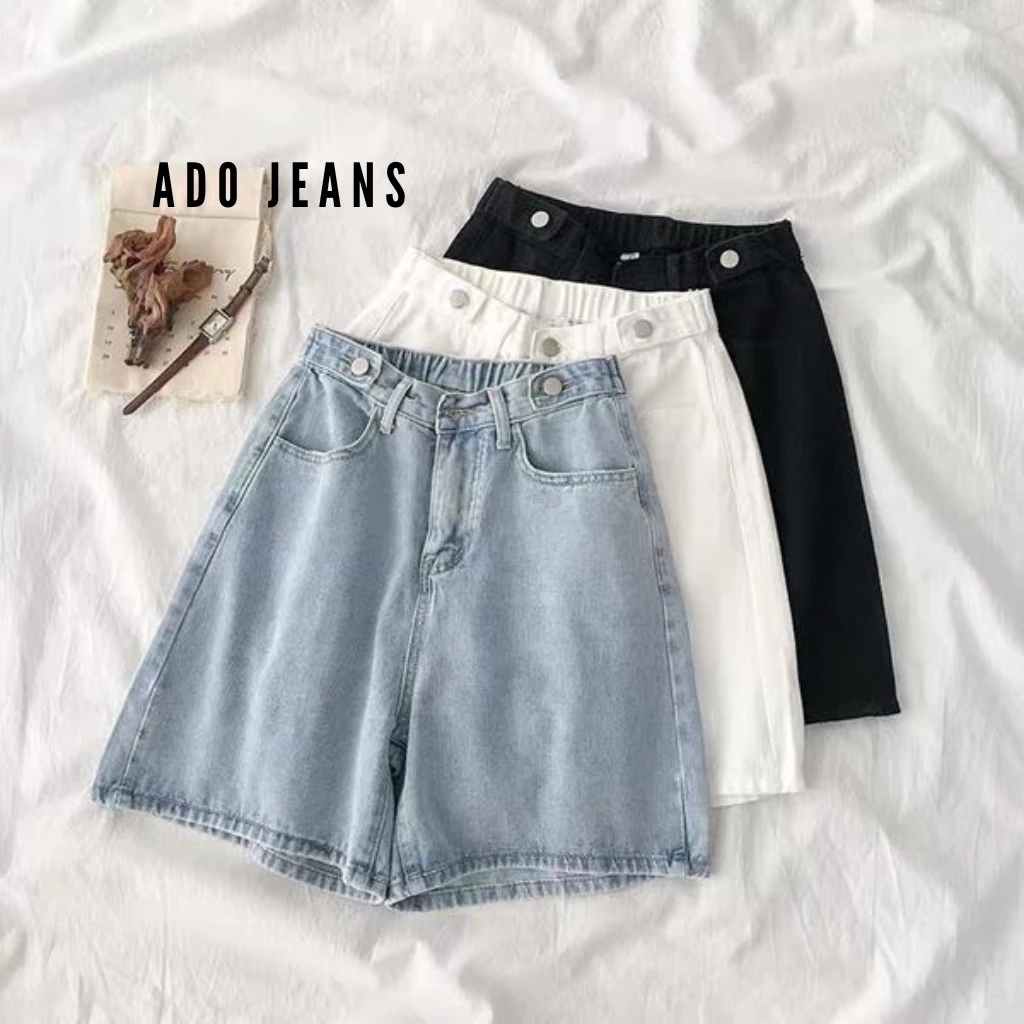 Quần short nữ lưng chun có bigsize, đai nút chỉnh eo phong cách Hàn Quốc (Mã SK13)