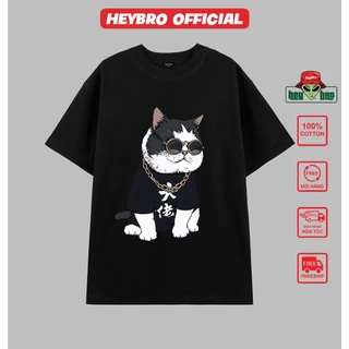 Áo thun unisex nam nữ tay lỡ form rộng Local Brand HEYBRO thế hệ genz BIG BOSS