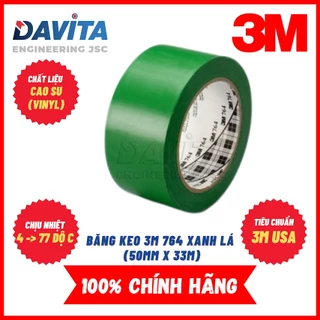 Băng keo dán nền 3M 764 50mm x 33m xanh lá