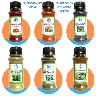 Tgfoods Bột Gấc, Dành Dành, Lá Cẩm Tím, Lá Nếp, Hoa Đậu Biếc, Trà Xanh..