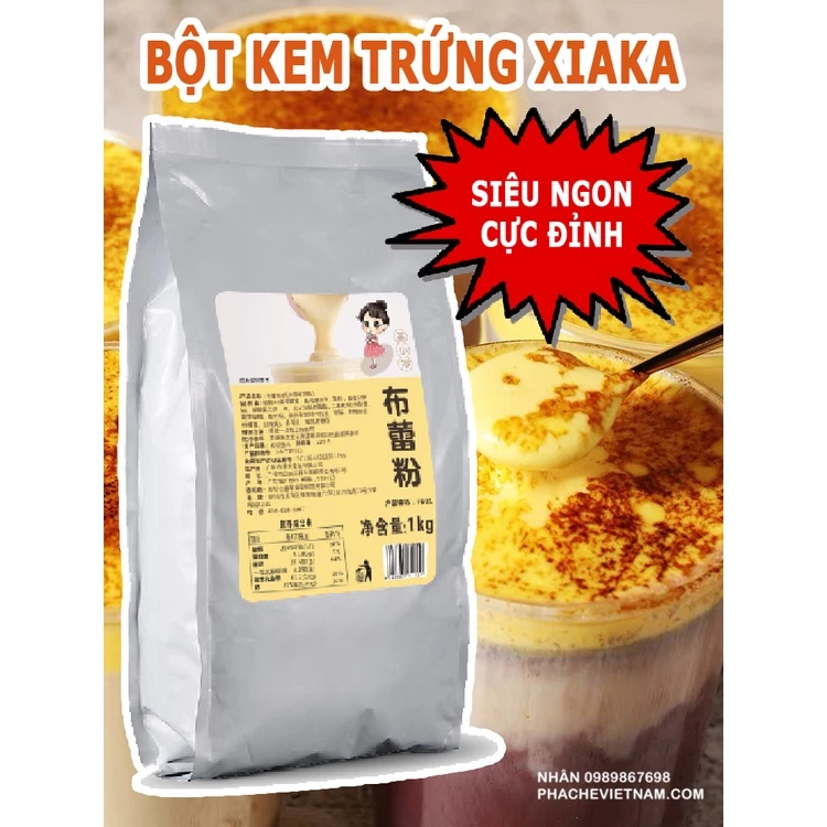 Bột Kem Trứng Xiaka Chính Hãng Loại 1 (túi 1kg)
