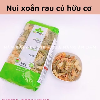 Date 2026 Nui xoắn rau củ hữu cơ Bioitalia Ý cho bé ăn dặm từ 8 tháng 500g ( có tách lẻ)