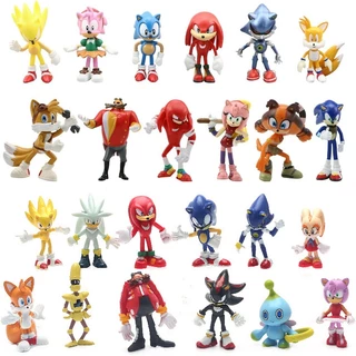 Set 12 Mô Hình Đồ Chơi Nhân Vật Sonic 5-7cm