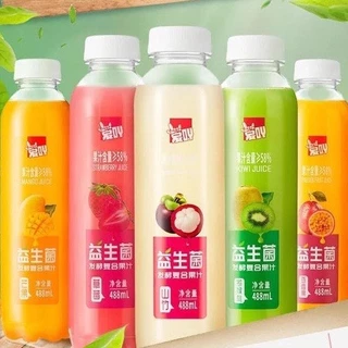 Nước trái cây tươi 7 vị Đài Loan thơm ngon bổ dưỡng chai 488ml