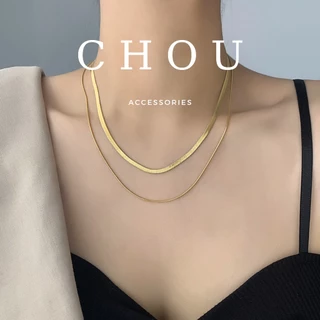 Dây Chuyền Titan 2 Lớp Hàn Quốc | CHOU ACCESSORIES |