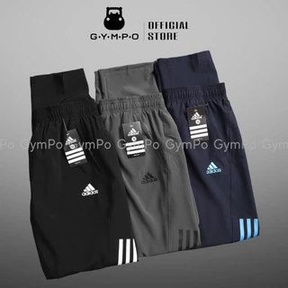 Quần Thể Thao Nam [JOGGER] Dù 3 Sọc Hông Siêu Thoải Mái [ĐỒ TẬP GYM NAM]