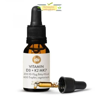 Vitamin D3 K2 MK7 cho bé Đức Sunday Natural 20ml giúp hấp thụ canxi phát triển chiều cao tối ưu cho trẻ từ sơ sinh