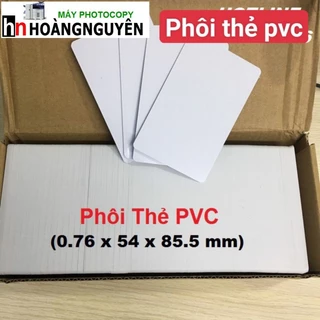 10 Phôi thẻ nhựa PVC trắng in trực tiếp