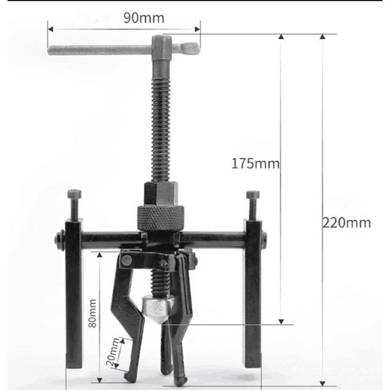 Vam, cảo 3 chấu mở vòng bi bạc đạn trong từ 12_16mm