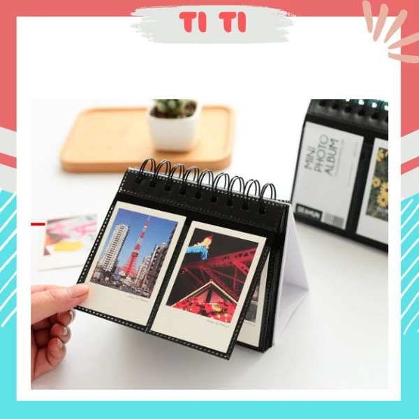 Album ảnh 6x9 gáy lò xo dạng lịch để bàn đựng 68 ảnh nhiều màu xinh xắn tại Tổng kho TiTi