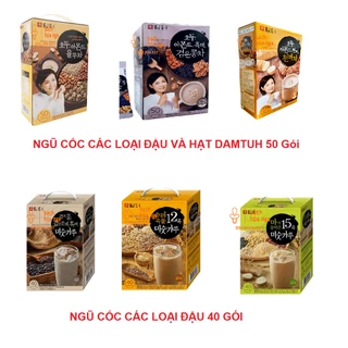 [Hộp 40&50 gói]Bột ngũ cốc Hàn Quốc hiệu Damtuh các loại