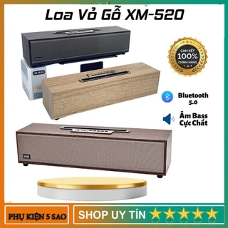 Loa Bluetooth Võ Gỗ XM-520 20W. Loa XM 520 Âm Thanh Cực Đỉnh Thiết Kế Sang Trọng Bass Siêu Trầm Siêu Ấm