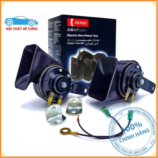 Còi Denso made in Indonesia 12V- Giắc bát đầy đủ- Lắp được hầu hết các xe ô tô từ 4 chỗ đến 16 chỗ - Nội Thất Xế Cưng