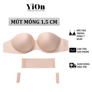 Áo Lót Không Dây Lưng Trong Dành Cho Váy Hở Lưng Chất Su Mềm Mịn Cao Cấp Yion Underwear AKD02