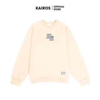 Áo sweater nỉ bông Kairos Star form rộng dài tay